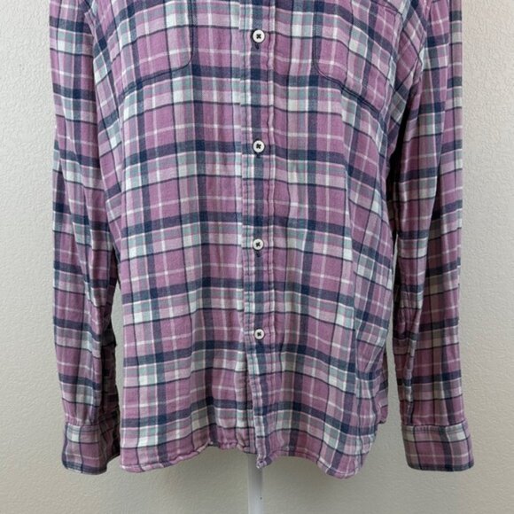 Faherty Plaid Reversible Flannel Button-Up Men's Shirt Size XL - Picture 3 of 9